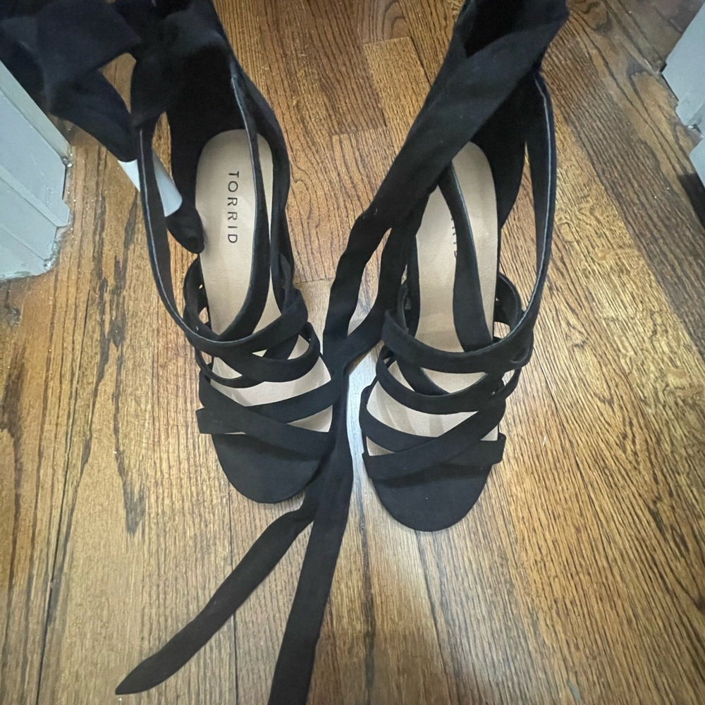 Torrid Black Strappy Heels